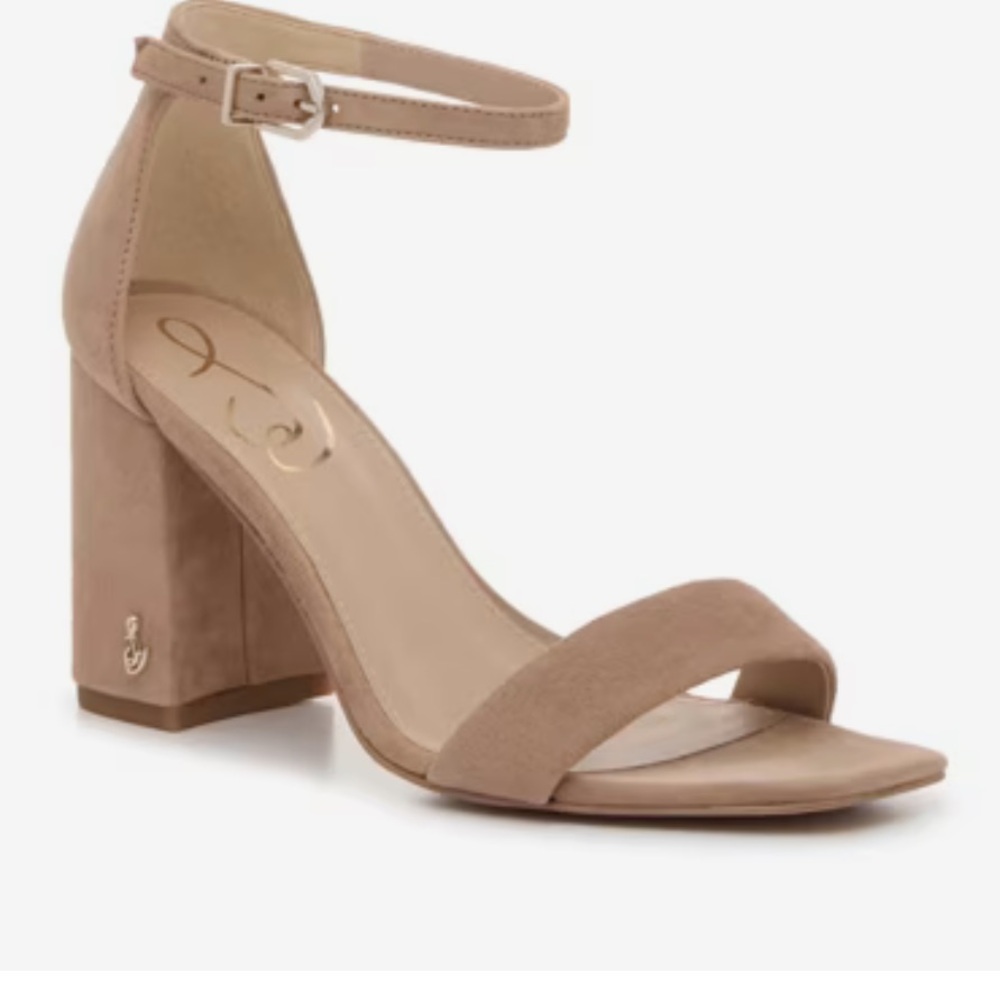 Sam Edelman Yaro Suede Ankle Strap Block Heel Sandle